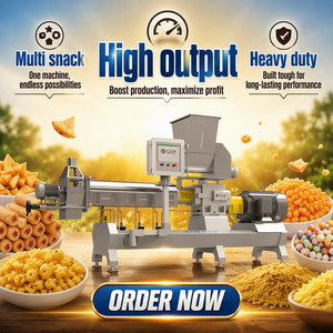 Línea de Producción Automática de <span class=keywords><strong>Doritos</strong></span> y Tortillas de Maíz con Extrusión de Doble Tornillo, Freidora Continua, Máquina Desaceitadora y Sazonadora - Product Image 3