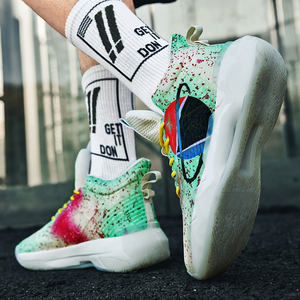 2024 Men's Breathable Light Weight Platform Lace-Up Walking <strong>Shoes</strong> High Top Anti-Slip <strong>Basketball</strong> Size 36-45 - Product Image 5