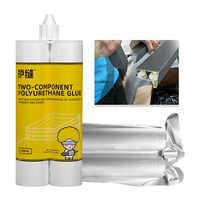 Adhesivo de Poliuretano de Doble Componente para Ventanas y Puertas de Aleación de Aluminio, Color Blanco, para Conexión de Esquinas de Acero Inoxidable