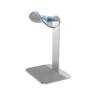 Support réglable en PVC argenté pour station de charge avec communication filaire