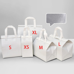 Vente en gros de sac isotherme réutilisable non tissé imprimé personnalisé sac thermique de livraison de nourriture - Product Image 1