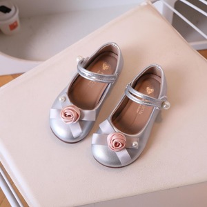 Nuove Scarpe <span class=keywords><strong>da</strong></span> Festa per Bambine in Stile Coreano Primavera-Autunno, Suola Morbida, Scarpe <span class=keywords><strong>da</strong></span> Principessa con Fiori, Tomaia in PU Leggera - Product Image 4