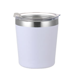 Vaso de acero inoxidable de 8 oz con aislamiento al vacío para bebidas frías y calientes, portátil para viajes, con pajita. - Product Image 4