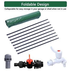 Réservoir d'eau de pluie pliable vert de 200 gallons pour jardin, collecteur d'eau en plastique, système de pulvérisation D0100HPD3WU 200 Gallon Folding Rai - Product Image 2