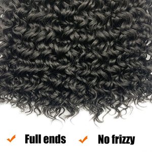Extensiones de Pelo trenzado con <span class=keywords><strong>rizos</strong></span> pequeños, cortina de pelo Yaki de fibra sintética hawaiana, venta al por mayor, venta al por mayor, <span class=keywords><strong>rizos</strong></span> pequeños - Product Image 2