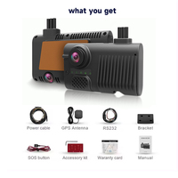 Caméra embarquée 4G AI pour voiture, enregistreur vidéo 1080P, double objectif, dashcam intelligente, GPS, WIFI, ADAS, CMSV6, UVMS, DVR