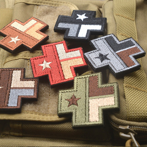 Drapeau de l'État des États-Unis du Texas Rescue Cross Color MEDIC Funny Mini Shape <span class=keywords><strong>Patch</strong></span> for Jacket Bag Hat DIY Shoulder Coats Sew-on - Product Image 2