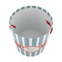 Tube de papier biodégradable en carton conception personnalisée boîte-cadeau transparente boîtes à fleurs rondes avec ruban