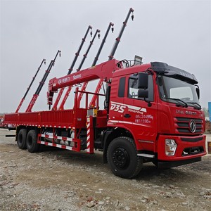 รถเครนติดตั้งบนรถบรรทุกไฮดรอลิกคุณภาพสูง Dongfeng 10 ล้อ แบบแขนยาว สำหรับโครงการโครงสร้างพื้นฐาน - Product Image 1