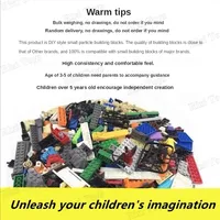 250g-1500g bricolage blocs de construction aléatoires pièces en vrac modèle créatif MOC ville briques éducatifs Construction jouets enfants cadeaux blocs