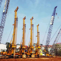China Marca bien recibida XR360 Precio de fábrica Martillo Borewell Máquina de pilotaje Plataforma de perforación rotativa hidráulica sobre orugas en stock