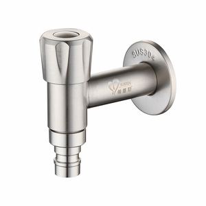 Himans 304 Stainless Steel T-Shaped Water Valve For Washing Machine <b>Sink</b> Single Cold Quick Opening - Product Image 4