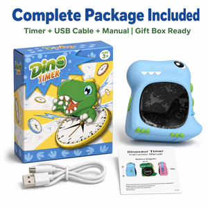 Minuteur LED Dinosaure Amusant pour Enfants, Affichage Coloré en Anneau, Alarme Intégrée, Haut-parleur, ABS Sûr, À partir de 3 Ans, École, Étude, Vente en Gros - Product Image 6