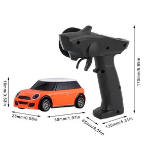 RC 1/76 Racing RC Car Mini Race Carと2.4GHz 91803G-VT 3CH Transmitter Racing Experience New Patent CarためKids Toys