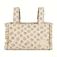 Sac de poussette portable universel imperméable pour parents avec poche pour biberon et compartiment de rangement isotherme pour les voyages en plein air