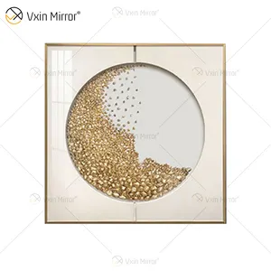 Amazing quality Vxin WXMA-104 metal wall art decor home decoration pieces luxury living room framed for home set for sale