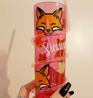 Série de gobelets de Noël uniques avec paille torsadée, personnalisables, écologiques, en plastique étanche réutilisable, avec paille intégrée