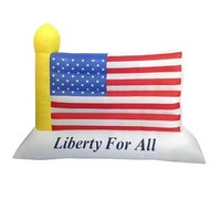 Ballon gonflable géant Uncle Sam drapeau USA patriotique, décoration en PVC Oxford, couleur et logo personnalisables, 3,66 m de haut