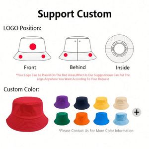 Promotion Custom Logo Reversible <b>Bucket</b> Cap <b>Hat</b> Bulk Fashion <b>Bucket</b> <b>Hat</b> <b>With</b> <b>String</b> - Product Image 3