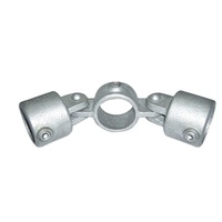 Raccords de serrage pour tubes en fonte malléable de 1 pouce, type Key Clamp, surface galvanisée, connexion par vis, joint de support transversal pour tuyaux