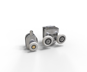 Poulies en plastique chromé, quincaillerie, poulies coulissantes pour porte, <span class=keywords><strong>roulettes</strong></span> pour <span class=keywords><strong>cabine</strong></span> <span class=keywords><strong>de</strong></span> <span class=keywords><strong>douche</strong></span> - Product Image 3