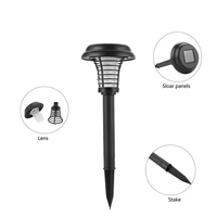Lampe de Jardin Solaire Décorative Écologique Haute Étanchéité avec Lumière UV Anti-Moustiques et Anti-Mouches, Certifiée IP65, Garantie 1 An