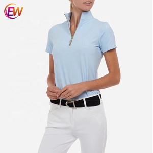 OEM alta qualità con cerniera Placket Polo e calzoni <span class=keywords><strong>abbigliamento</strong></span> equestre <span class=keywords><strong>per</strong></span> l'equitazione <span class=keywords><strong>per</strong></span> i cavalieri cavalli personalizzabili - Product Image 1