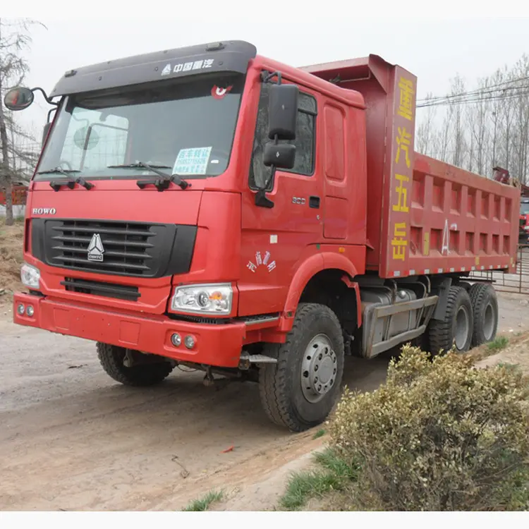 Camions benne à décharge 6x4, anciens et utilisé en chine, vente en gros, nouveau,