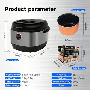 Autocuiseur de riz numérique multifonctionnel automatique en acier inoxydable antiadhésif de grande capacité 5L avec cuiseur vapeur - Product Image 6