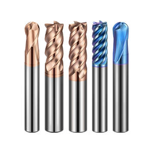 مطحنة نهاية الأنف الكروية HRC65 2-فلوت مطاحن نهاية الأنف المستديرة من الكربيد الصلب - Product Image 2