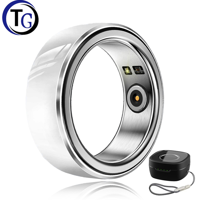 TG New Ceramic Smart Health Ring Heart Rate Blood Oxygen Anillo Inteligente Tracking Fitness Men Women Smart Ring for Phone