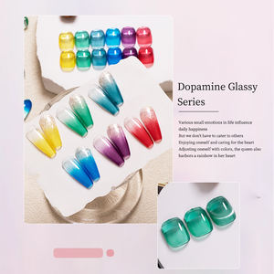 R S ongles en gros 9g cristal Gel 6 couleurs <span class=keywords><strong>vernis</strong></span> <span class=keywords><strong>Semi</strong></span> <span class=keywords><strong>Permanent</strong></span> tremper Gel <span class=keywords><strong>vernis</strong></span> à ongles haute qualité longue durée MSDS <span class=keywords><strong>Uv</strong></span> Gel - Product Image 2