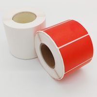 Étiquettes d'expédition thermiques en papier adhésif compostable continu et sensible à la chaleur, personnalisées en Chine, pour la promotion des produits alimentaires, impression directe