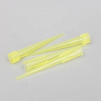 Micropipettes de laboratoire jetables jaunes à bon prix, embouts de micropipettes 200μl pour laboratoire