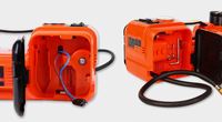 Kit de cric électrique pour voiture de 5 tonnes 12V avec clé hydraulique, pompe à air et lumière LED pour réparation automobile en extérieur