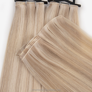 Nuevas Extensiones de Cabello Remy Genius sin Costuras, 100% Cabello Humano Virgen Europeo Cosido a Mano, Estilo Liso - Product Image 2