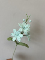 Bouquet d'orchidées Mars au crochet haut de gamme - Ornement floral tricoté exquis, cadeau éternel, bouquet pour meilleure amie, décoration d'intérieur