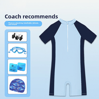 Maillot de bain une pièce pour enfants garçons, séchage rapide, très élastique, protection solaire, en polyester et élasthanne, pour les tout-petits et les plus âgés