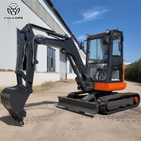 Harga Dealer Langsung Pabrik FULCORE Excavator Mini 3T Mesin Yanmar EPA CE Distributor Dicari Perlindungan Regional