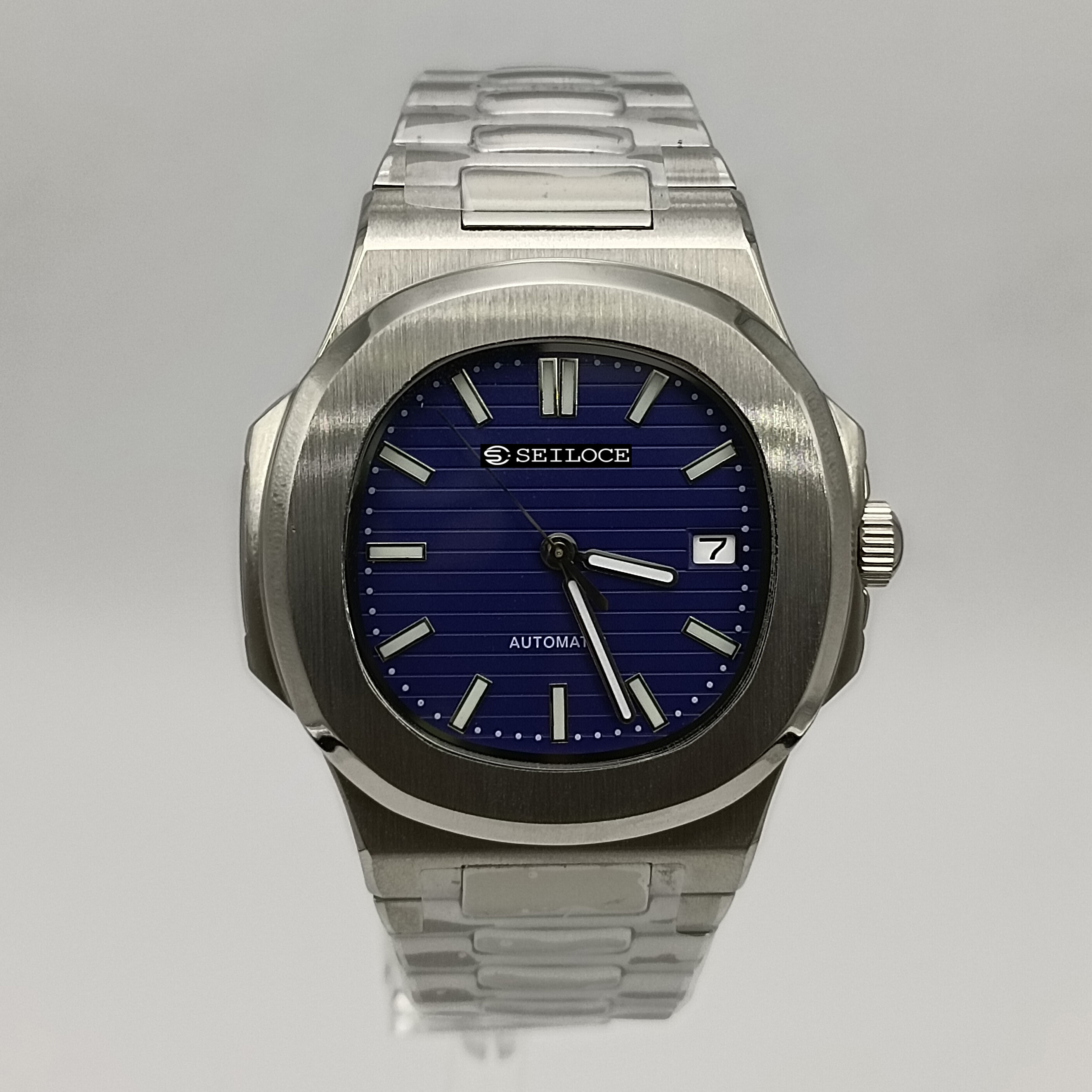 Silver Case+Dark Blue