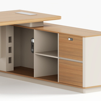 Bureau de Direction Moderne Table de Bureau de Luxe pour Dirigeant Mobilier de Bureau pour Cadre Supérieur