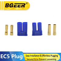 Connecteur d'alimentation mâle/femelle BGEER EC5 5 mm, prise banane, cuivre pur plaqué or, haute conductivité, anti-corrosion pour avion RC
