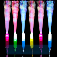 Bâtons lumineux à fibres optiques LED 7 couleurs, jouets lumineux clignotants pour fêtes, bars, mariages, concerts, anniversaires, cadeaux et fournitures