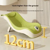 Support de bain universel pour bébé avec tapis antidérapant et accessoire de filet de bain en plastique pour baignoires nouveau-nés de 0 à 12 mois