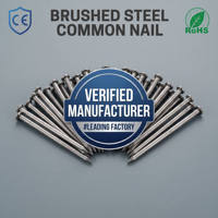Clous de construction en fer 2,8 mm à tige lisse et tête ronde, clous ordinaires pour la construction