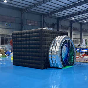 검은 카메라 led 360 사진 부스 배경 텐트 cabina de fotos 풍선 인클로저 동봉 사진 부스 - Product Image 4