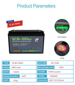 24V 25.6V 200Ah 5120Wh 3000-cycli LiFePO4 Deep Cycle Accu Pack FT24200 -20~60 voor zonne-energie & camperen - Product Image 3