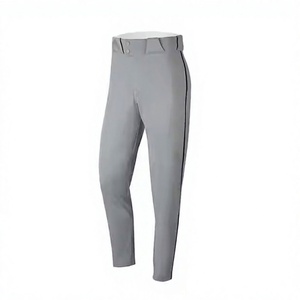 Uniforme de baseball pour homme, maillot noir, pantalon gris, 100% polyester, évacuation de l'humidité, manches courtes, coupe régulière, grande taille, devant entièrement imprimé - Product Image 6