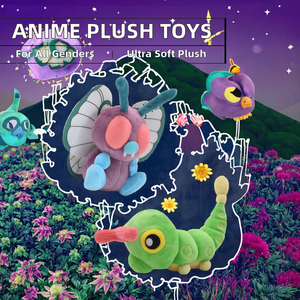 อะนิเมะ <span class=keywords><strong>caterpie</strong></span> ตัวละครไดโนเสาร์สวยนุ่มพิเศษของเล่นตุ๊กตาผ้าฝ้าย PP เติมคริสต์มาสเทคนิคการล้าง - Product Image 2