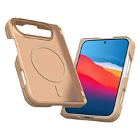 Coque de téléphone magnétique transparente anti-givre avec protection axiale pour iPhone Duo, étui pliable avec colonne centrale